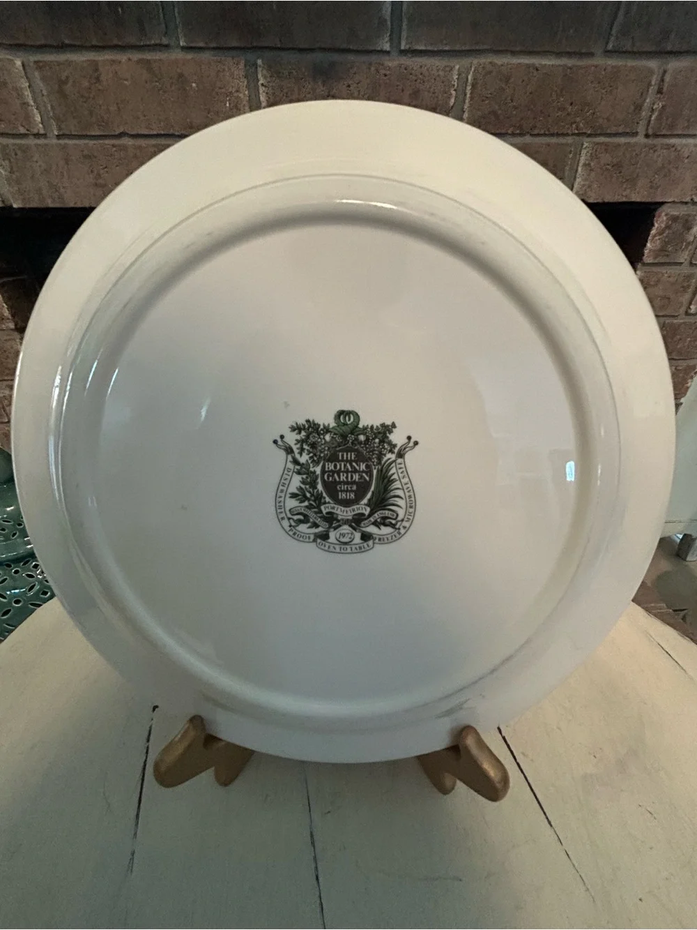 PORTMEIRION BOTANIC GARDEN 10.5” Christmas Rose Dinner Plate Butterflies 1972
